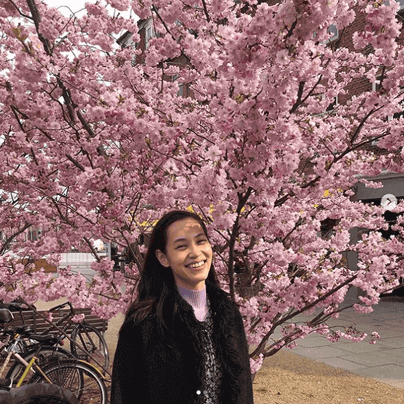 水原希子、桜の花に囲まれた姿に称賛の声「自然の姿が一番キレイ！」