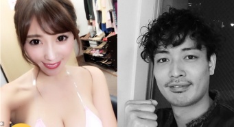 左:森咲智美Twitterより/右:中村昌也Instagramより