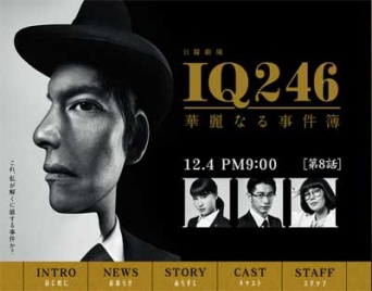 TBS系『IQ246~華麗なる事件簿~』番組サイトより