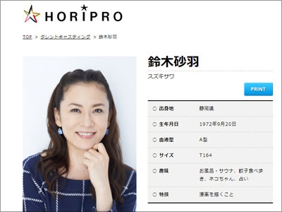 ホリプロオフィシャルサイトより