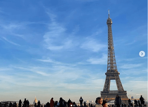 桐谷美玲、「ハネムーンかな？」パリの風景写真に憶測飛び交う