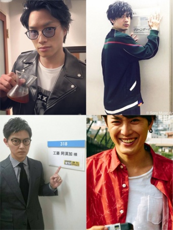 左上:鈴木伸之Instagramより/右上:成田凌Instagramより/左下:『明日の約束』Twitterより/右下:間宮祥太朗Instagramより