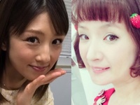 左：小倉優子オフィシャルサイトより右：千秋Instagramより