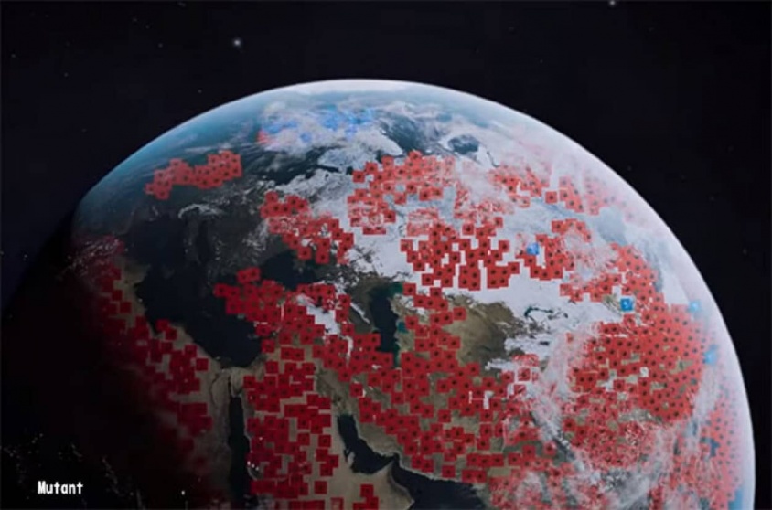 世界中には100万個以上の地雷が埋まっている。現実世界をシミュレートした「マインスイーパー」