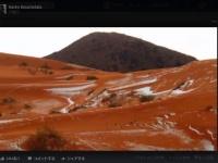 37年ぶりに積雪となったサハラ砂漠の幻想的な光景