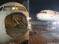 鼻がもげた！嵐の中のフライトで機首が損失するも、緊急着陸に成功し全員が無事