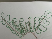 3歳娘が描いた絵を褒めようとしたら...　予想外の〝危機一髪〟に7.9万人破顔「こう見えてるんですね」