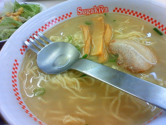 スガキヤ『ラーメン』￥290（先割れスプーン使用）Sugakiya Ramen
