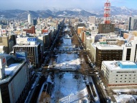 冬の札幌・大通公園（Nknsさん撮影、Wikimedia Commons