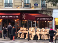 ここにもそこにもあそこにもクマー！巨大テディベアに占拠された街(フランス)