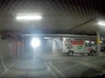 レンタルしたトラックが天井のスプリンクラーに当たってしまう。