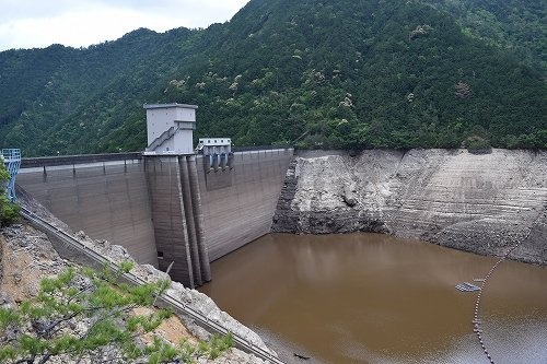 2019年5月17日時点の宇連ダムの様子（画像提供：新城市役所秘書人事課）