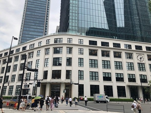 東京のど真ん中というか東京の目の前に蛇口があるらしい（2018年7月記者撮影）
