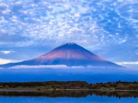 涼しさを感じるほどに清々しい！　水の中にそびえるような富士山の幻想的な姿に反響