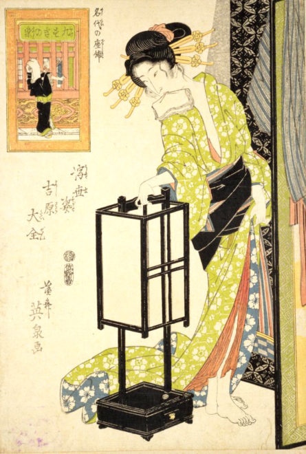 浮世姿吉原大全 名代の座舗 画：渓斎英泉 国立国会図書館デジタルコレクションより