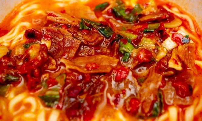 細かな具がたくさん入っている