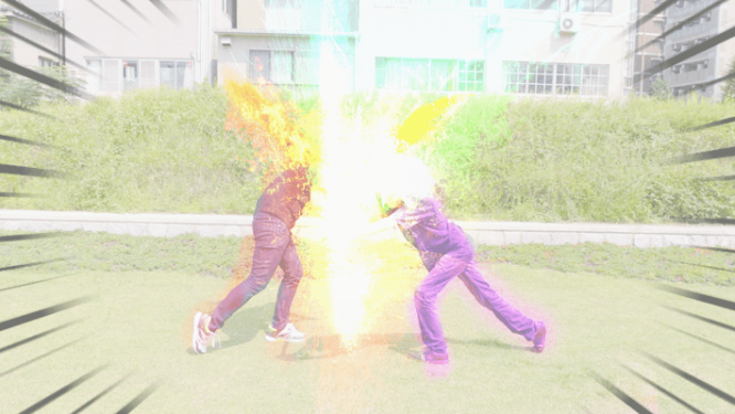 ぶつかり合う閃光と閃光に勝者は…… by ぺとら