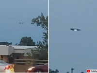 目撃者多数！上空で光を放ちながらホバリングする謎の円盤型飛行物体（アメリカ）