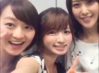 ※イメージ画像：テレビ東京アナウンサー・鷲見玲奈Twitterより（左から、片淵茜・紺野あさ美・鷲見玲奈）