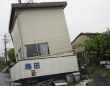 熊本地震で被害を受けた、熊本県上益城郡益城町の様子