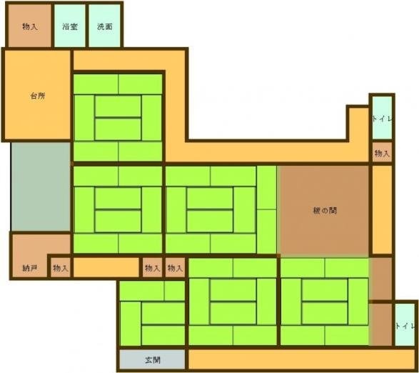 西郷恵一郎邸間取り図（南九州市公式ホームページより）