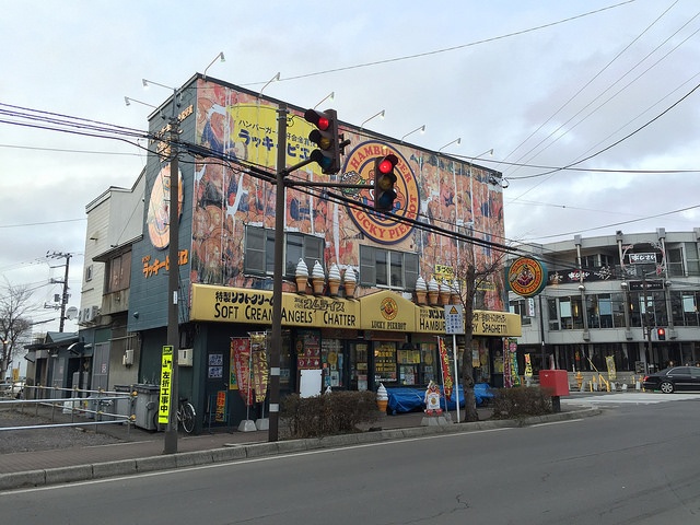 LUCKY PIERROT, Hakodate, Hokkaido, Japan, 幸運小丑漢堡, 函館, 北海道, 日本, ラッキーピエロ, 五稜郭公園前店, はこだてし, ほっかいどう, にっぽん, にほん