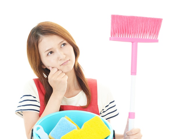 Tired housewife
