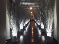 ホワイトハウスが公開した、クリスマスデコレーションの写真が不気味とツイッターでネタに