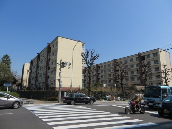 霞ヶ丘アパート遠景