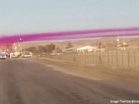 世紀末感ダダ漏れ。空に不気味な紫色の雲が出現し、チリ民困惑