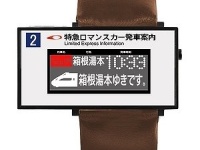 電光掲示板型腕時計「新宿」