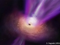 標的に強力な粒子ジェットを発射する「デス・スター」のようなブラックホールを16個発見