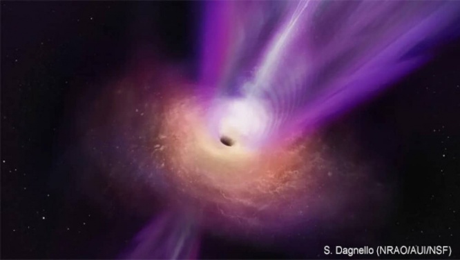 標的に強力な粒子ジェットを発射する「デス・スター」のようなブラックホールを16個発見