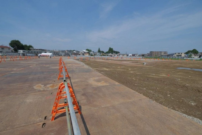 更地になった石神井公園団地。