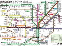 仙台メトロとJR束日木の路線図（画像は樋口印刷工業＠samatsuji9992さん