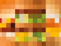 ピクセルドットだけで商品を表す。フランス、マクドナルドの斬新な屋外広告ポスター