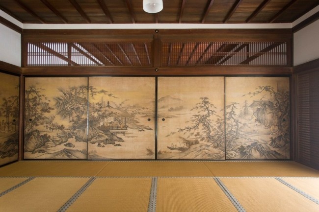 狩野永徳筆『琴棋書画図』（国宝）