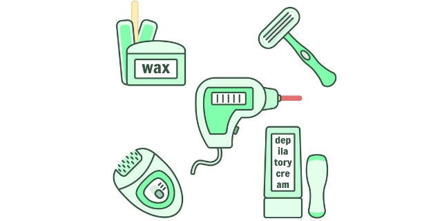 カミソリなどの脱毛グッズ