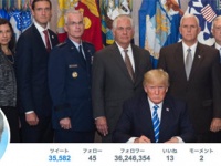 ドナルド・トランプ公式ツイッターアカウントより