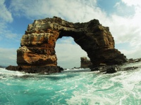 ガラパゴス諸島の名所、巨岩でできた「ダーウィンズアーチ」が崩落