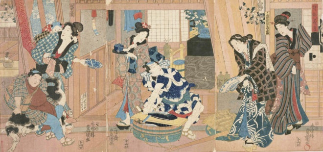 卯の花月　画：豊国　出典：都立中央図書館