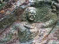 女性の姿を彫刻した岩がタイの森で偶然見つかる。歴史の謎を解明か