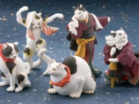 驚きの再現度！浮世絵師・歌川国芳が描いた猫たちが海洋堂のミニフィギュアになって新発売！