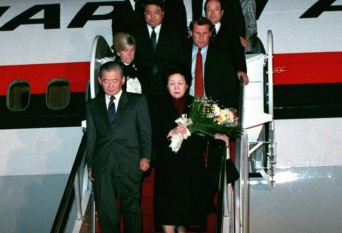 1988年、首相就任後に初訪米した竹下登元首相