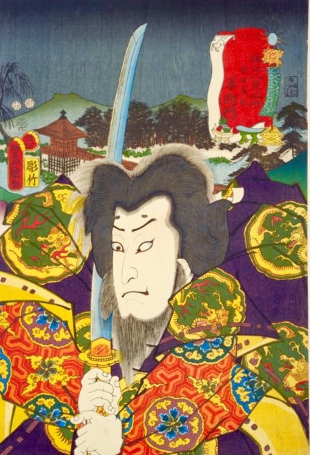 歌川豊国「近江八景之内　堅田落雁　平将門」国会図書館蔵