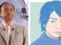孫正義氏（左）、櫻井翔さん