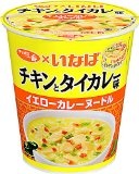サッポロ一番 いなば食品監修 チキンとタイカレー味イエローカレーヌードル 69g×12個