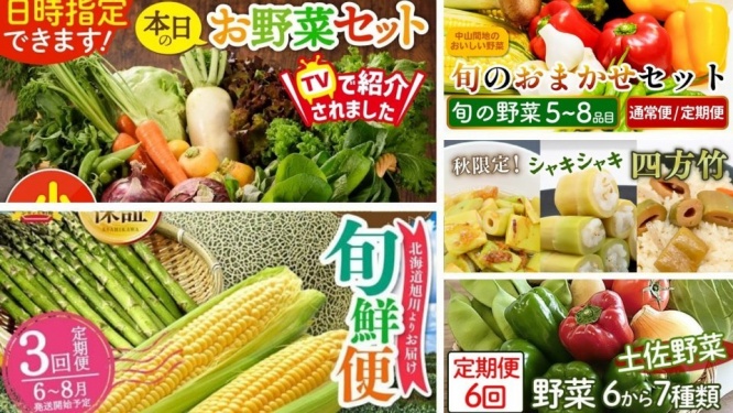 旬のおいしさ、満喫するなら　ふるさとチョイスで人気の【野菜セット】トップ5