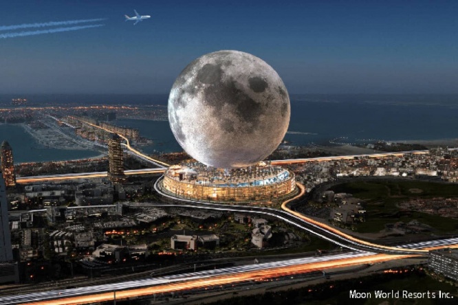 NASAが月を目指す一方、ドバイでは月本体を作る計画を立てていた