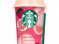 スターバックス「ピーチピンクフルーツ with ピーチジェリー」チルドカップ新作が登場